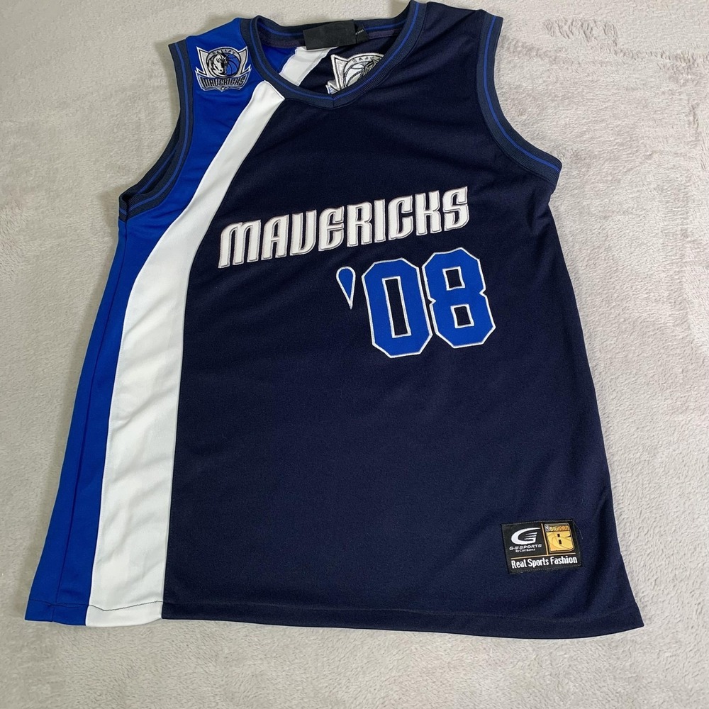 Vintage‎ Dallas Mavericks Jersey Mens Medium (TAG XL) Blue NBA Basketball G-III